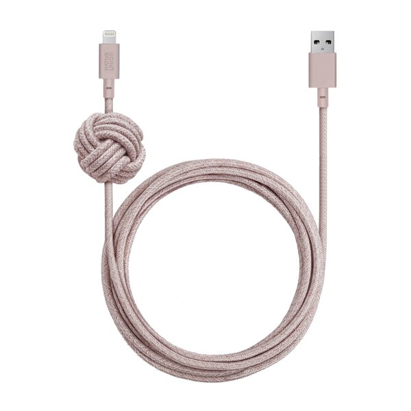 Native Union Night Cable USB-A to Lightning 3m Rose