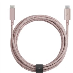 Native Union Belt Cable USB-C to USB-C Pro 2,4m Rose