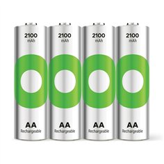 1x4 GP ReCyko+ NiMH batt. AA 2100mAH, pronta per l'uso