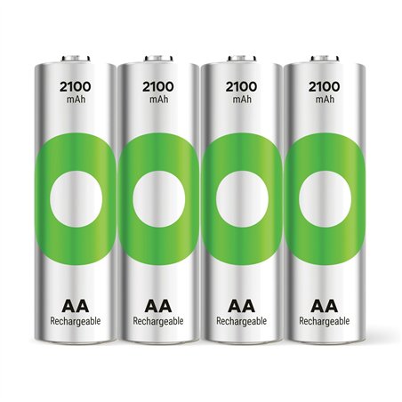 1x4 GP ReCyko+ NiMH batt. AA 2100mAH, pronta per l'uso