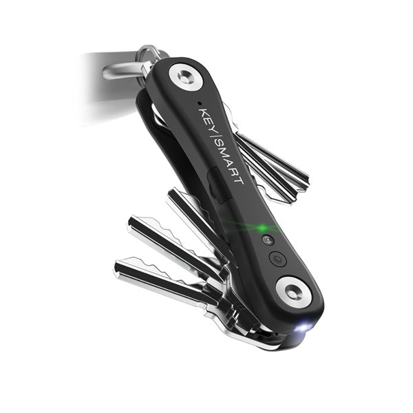 KeySmart iPro Works With Apple Find My Black