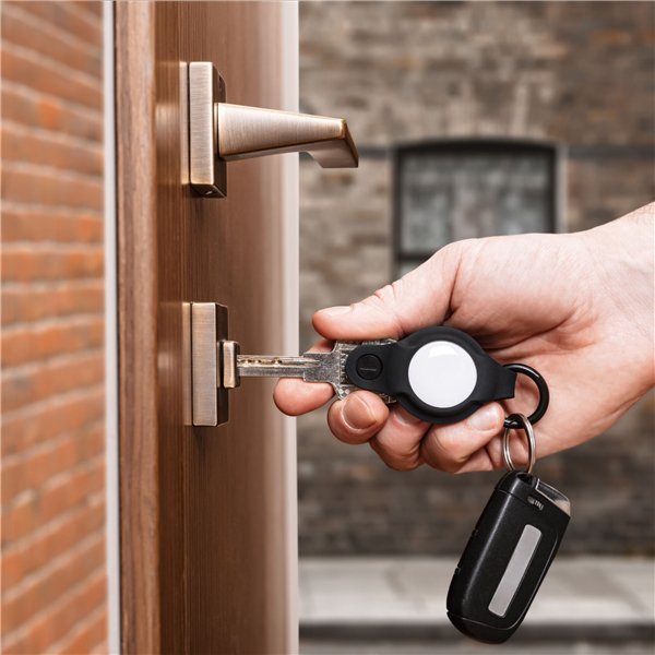 KeySmart AirTag Flex Silicone Case Air Black