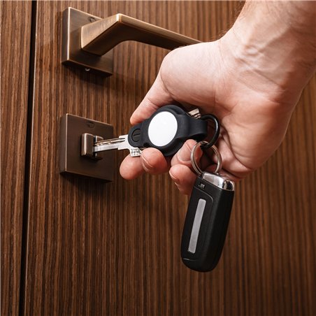 KeySmart AirTag Flex Silicone Case Air Black