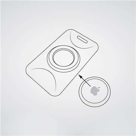 KeySmart SlimCard for AirTag 2er Pack Black