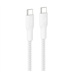 Belkin USB-C/USB-c Kabel 240W 3m geflochten, weiß    CAB025hq3MWH