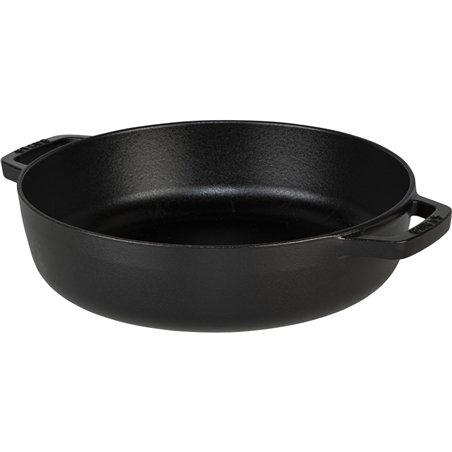 Staub Bräter Chistera 28 cm schwarz, Gusseisen