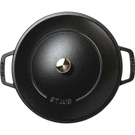 Staub Bräter Chistera 28 cm schwarz, Gusseisen