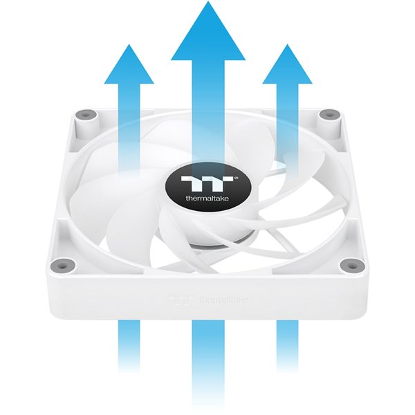 Thermaltake CT120 Reverse ARGB Sync PC Cooling Fan White 2 Pack