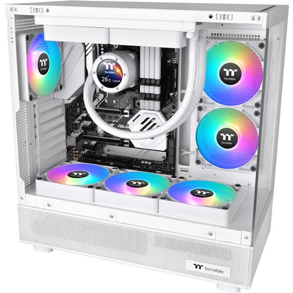 Thermaltake CT140 Reverse ARGB Sync PC Cooling Fan White 2 Pack