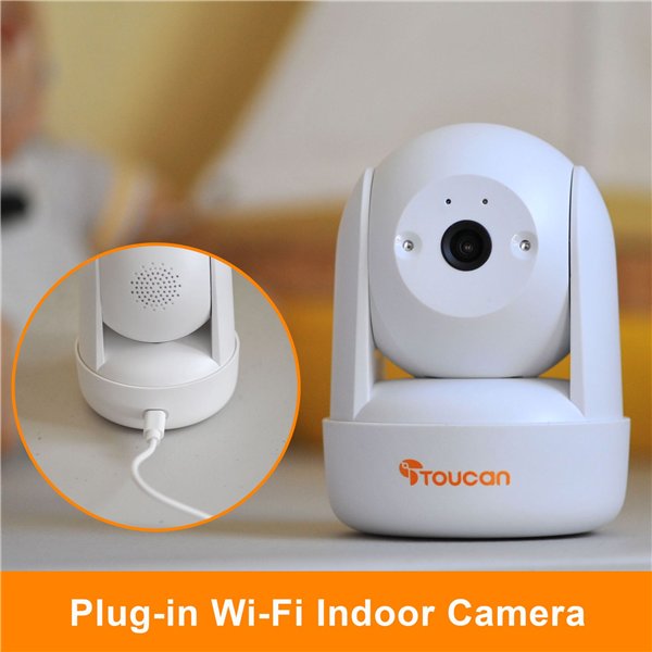 Toucan SEEK - Indoor Pan & Tilt Camera - Plug In no Battery