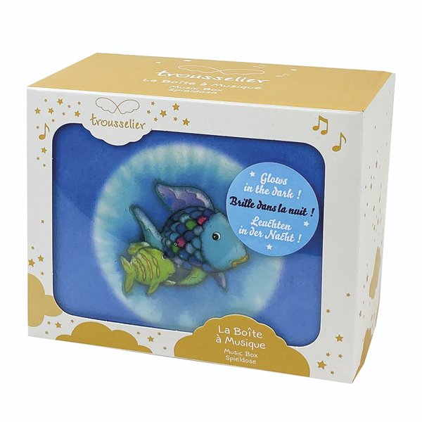 Trousselier portagioie c. musica arcobaleno, pesce, luce notturna