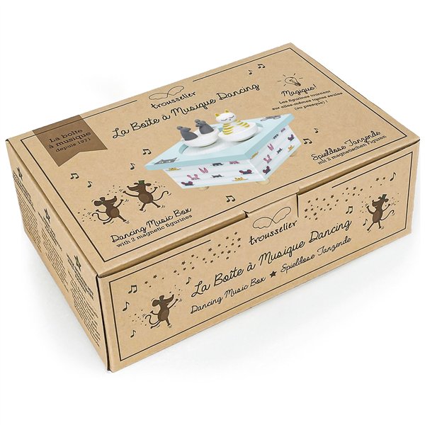 Trousselier carillon con gatto e topo danzanti