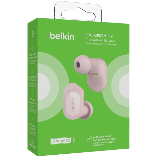 Belkin Soundform Play rosa True Wireless In-Ear  AUC005btPK