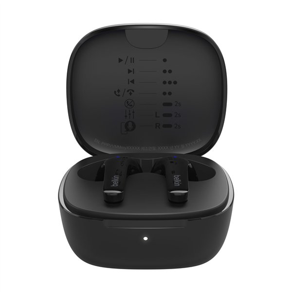 Belkin SoundForm Motion True Wireless In-Ear, nero AUC010btBK
