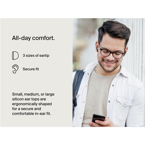 Belkin SoundForm Motion True Wireless In-Ear, nero AUC010btBK