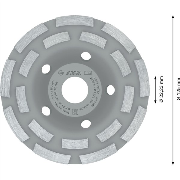 Bosch PRO Concrete Cup Wheel,50x 125,22,23m