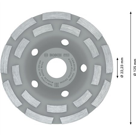 Bosch PRO Concrete Cup Wheel,50x 125,22,23m