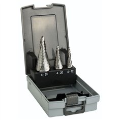 Bosch HSS Step Drill Bit Set 3 pcs. 4-12,4-20,6-30mm
