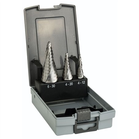 Bosch HSS Step Drill Bit Set 3 pcs. 4-12,4-20,6-30mm