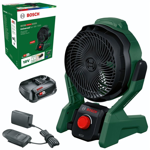 Bosch UniversalFan 18V-100 Akku-Ventilator mit Akku