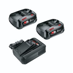 Bosch Starter-Set 18V 2x 2,5AH Akku + Ladegerät