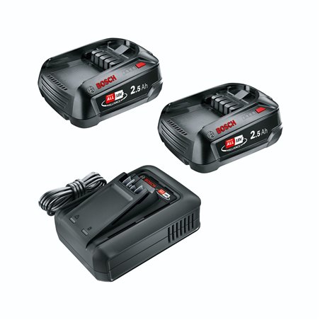 Bosch Starter-Set 18V 2x 2,5AH Akku + Ladegerät