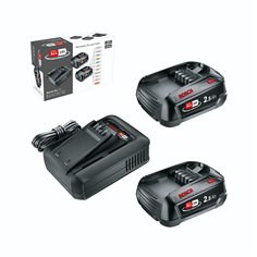 Bosch Starter-Set 18V 2x 2,5AH Akku + Ladegerät 2