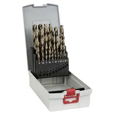 Bosch set punte per metal. HSS-C con custodia 25 pz. 1,0-13,0 mm