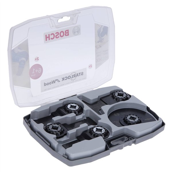Bosch Best of Wood Starlock-Set per legno e metallo 7 pz.