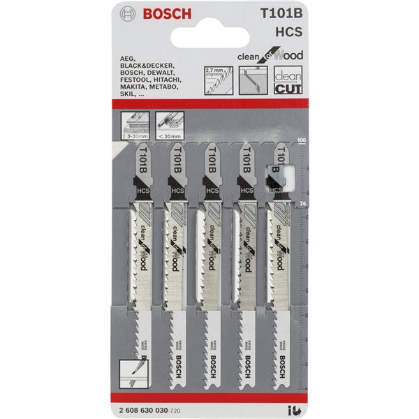 Bosch 5 lame per seghett. T 101 B