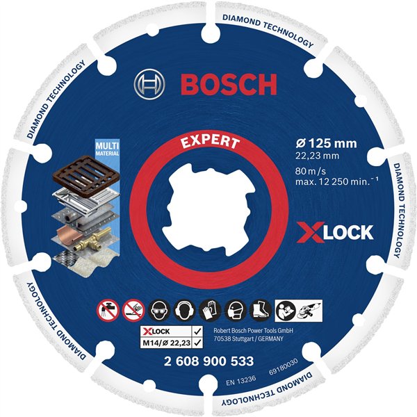 Bosch X-LOCK dischi diamantati 125x22.23mm