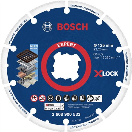 Bosch X-LOCK dischi diamantati 125x22.23mm