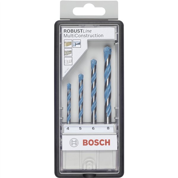 Bosch 4pz. Robusl. CYL-9 MultiConst.Set: 4-8mm