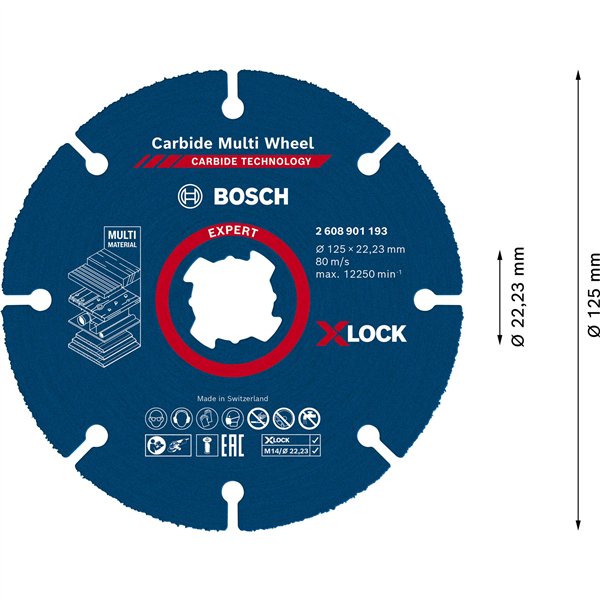 Bosch  X-LOCK CMW 125x22.23mm EXPERT