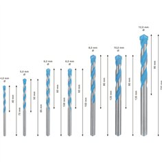 Bosch  CYL-9 MC set punte 7pz. EXPERT 2