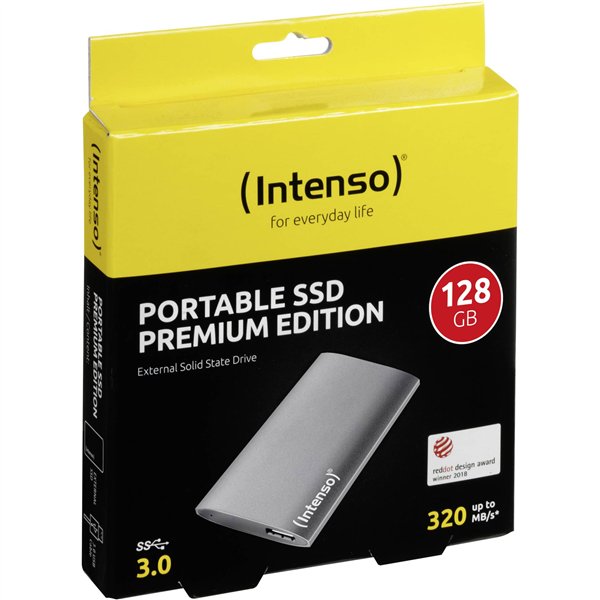 Intenso externe SSD 1,8    128GB USB 3.0 aluminio Premium
