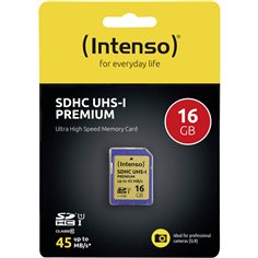 Intenso SDHC Card           16GB Class 10 UHS-I Premium 2
