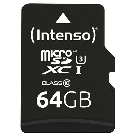 Intenso microSDXC           64GB C10 UHS-I Professional + adatt.