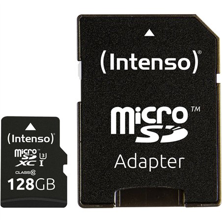 Intenso microSDXC          128GB C10 UHS-I Professional + adatt.