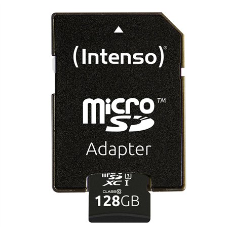 Intenso microSDXC          128GB C10 UHS-I Professional + adatt.