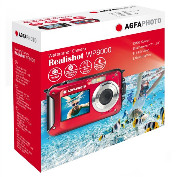 AgfaPhoto Realishot WP8000 rosso