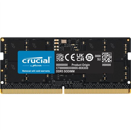 Crucial DDR5-5600           16GB SODIMM CL46 (16Gbit)