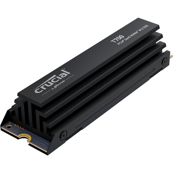 Crucial T700 con heatsink 2TB PCIe Gen5 NVMe M.2 SSD