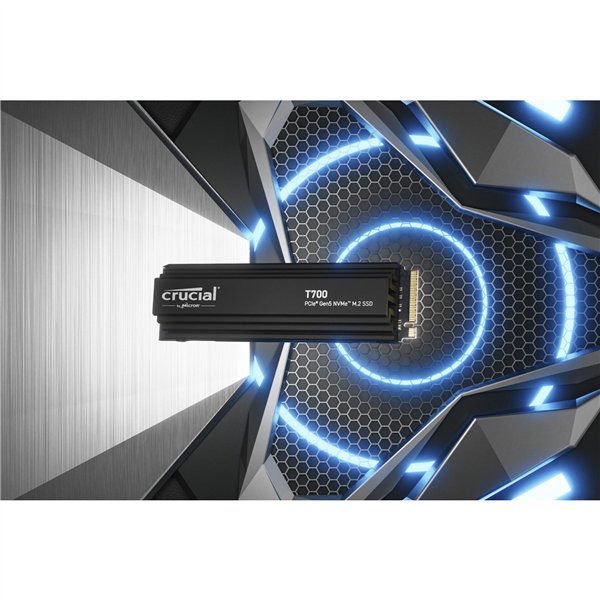 Crucial T700 con heatsink 2TB PCIe Gen5 NVMe M.2 SSD