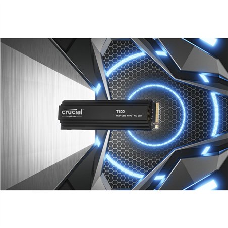 Crucial T700 con heatsink 2TB PCIe Gen5 NVMe M.2 SSD