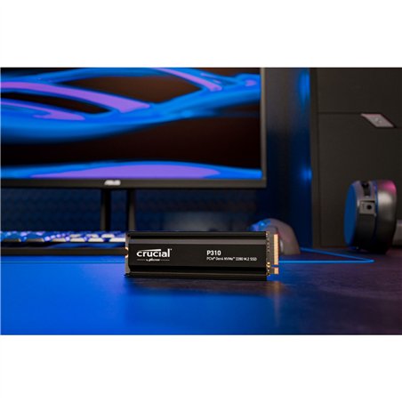 Crucial P310 Gen4 2280       2TB NVMe PCIe M.2 SSD c. diss.calore