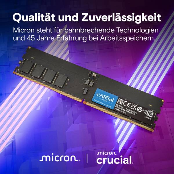 Crucial DDR5-6400 Set 64GB 2x32GB CUDIMM CL52