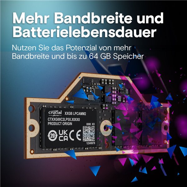 Crucial LPCAMM2 LPDDR5X     32GB Memory