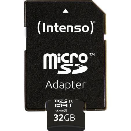 Intenso microSDHC Card      32GB C10 UHS-I Premium con adatt.