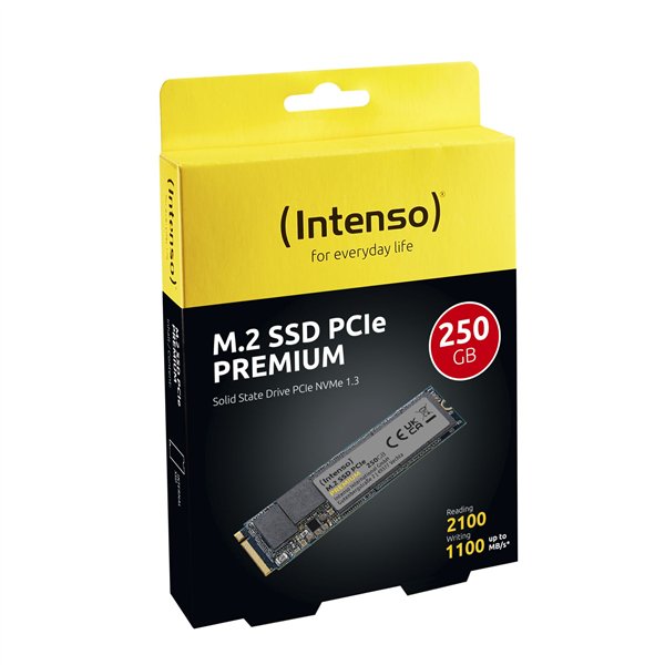 Intenso M.2 SSD Premium    250GB PCIe NVMe